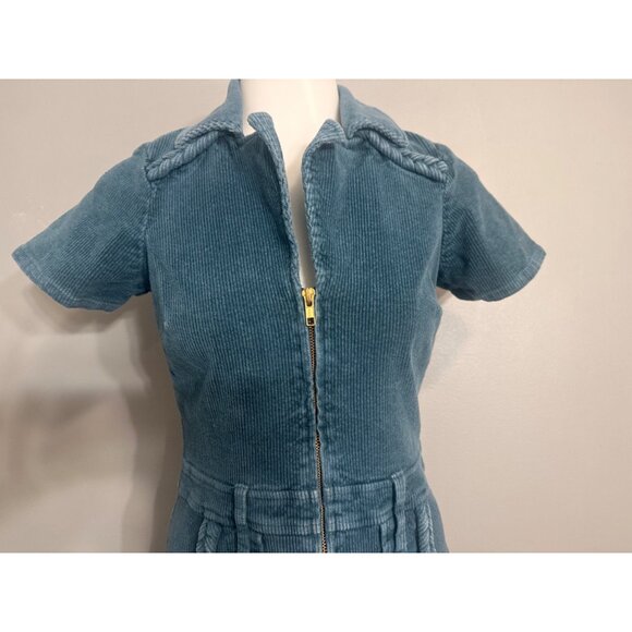 Show me your Mumu Jade  Outlaw Corduroy Mini Dress Large - Picture 4 of 13